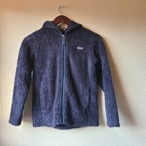 Patagonia Blue Fleece Zippered Jacket Kids Size L 12